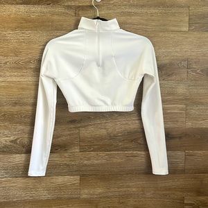 Varsity Spirit White Cropped Jacket